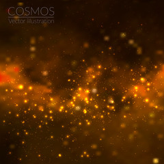Wall Mural - space vector background with stars. universe illustration. colored cosmos backdrop with stars claste