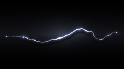 Wall Mural - black background with lightning