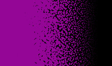 Abstract Geometric Pattern With Small Squares. Black And Purple Color Vector Illustration