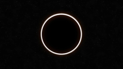 Wall Mural - total solar eclipse animation