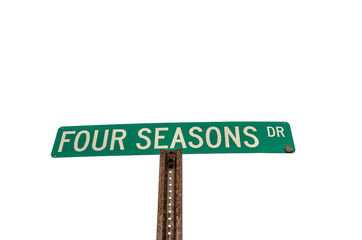 Wall Mural - Four Seasons Dr Sign