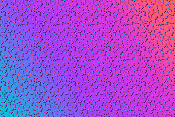 Poster - Abstract background with 80s memphis geometics style pattern and vibrant psychedelic colors