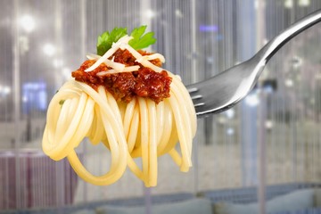 Sticker - Fork with just spaghetti around it on