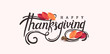 Thanksgiving day banner background. Celebration quotation for card.vector illustration.Autumn season Calligraphy of 