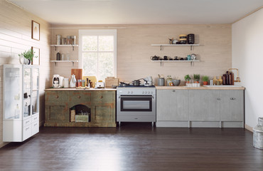 modern country style kitchen