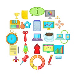 Poster - Work week icons set. Simple set of 25 work week vector icons for web isolated on white background