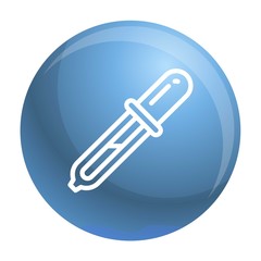 Poster - Pipette icon. Outline pipette vector icon for web design isolated on white background