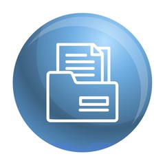 Poster - Tax folder icon. Outline tax folder vector icon for web design isolated on white background