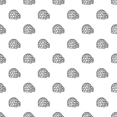 Poster - Igloo pattern seamless repeat background for any web design