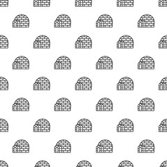 Poster - Eskimo igloo pattern seamless repeat background for any web design