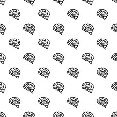 Wall Mural - Brain pattern seamless repeat background for any web design