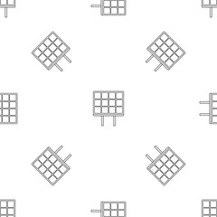 Wall Mural - Solar panel pattern seamless vector repeat geometric for any web design