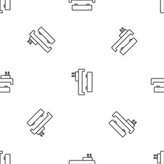Poster - battery charger pattern seamless vector repeat geometric for any web design