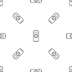 Poster - Recycle battery pattern seamless vector repeat geometric for any web design