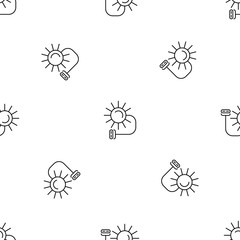 Poster - solar electric pattern seamless vector repeat geometric for any web design