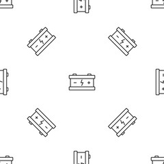 Poster - eco car battery pattern seamless vector repeat geometric for any web design