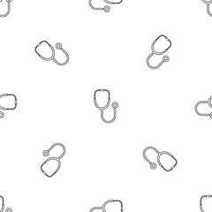 Poster - Stethoscope pattern seamless vector repeat geometric for any web design