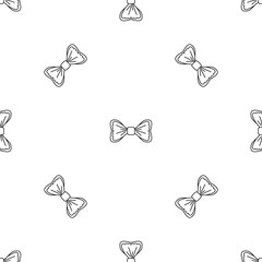Poster - Trendy bow tie pattern seamless vector repeat geometric for any web design
