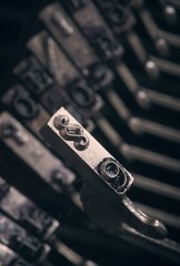 Fototapete - Section sign from an old typewriter - Justice Concept.