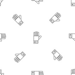 Poster - ski gloves pattern seamless vector repeat geometric for any web design