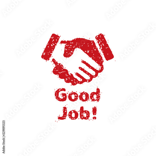 Rubber Stamp Icon For Teachers Using At School Good Job Stock ベクター Adobe Stock