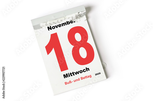 18 November 2020 Buss Und Bettag Buy This Stock Photo And