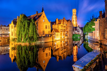 The Bruges Historical Old Town, Belgium, An UNESCO World Culture Heritage Site
