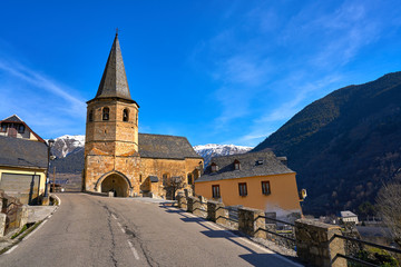 Sticker - Gausac church village near Viella Vielha