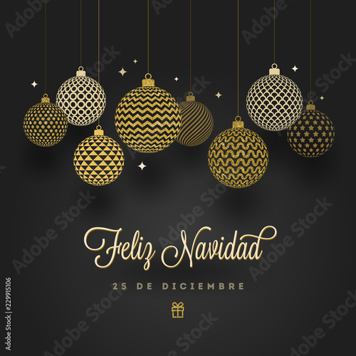 Fotografía Feliz navidad - Christmas greetings in Spanish