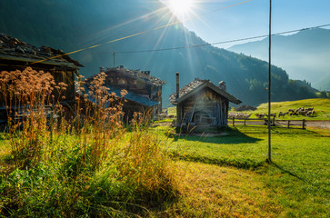 Wall Mural - Bauernhof im Schnalstal