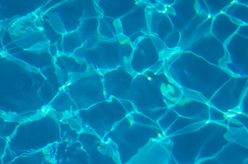 water in swimming pool rippled water detail background