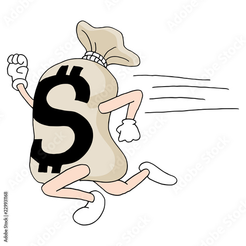 running money bag