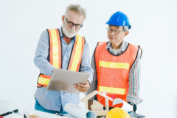 Wall Mural - Engineer using laptop