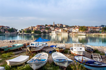 Wall Mural - Bartin, Turkey, 22 May 2013: Fishing boats at Amasra