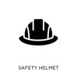 Safety helmet icon. Safety helmet symbol design from Construction collection.