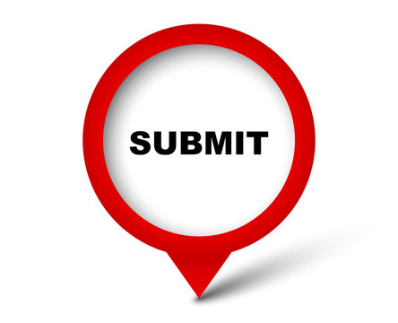 red vector banner submit