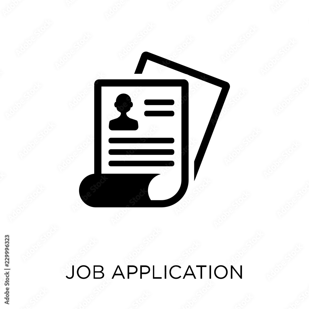 job Application icon. job Application symbol design from Human resources  collection. Simple element vector illustration. Can be used in web and  mobile. Stock Vector | Adobe Stock, image size:1000x1000