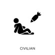 civilian icon. civilian symbol design from Army collection. Simple element vector illustration. Can be used in web and mobile.