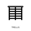 Trellis icon. Trellis symbol design from Gym and fitness collection.