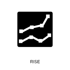 Wall Mural - Rise icon. Rise symbol design from Success collection.