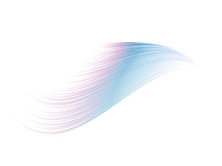 Poster - Abstract colorful curved lines stroke isolated on white background for vector illustration design element