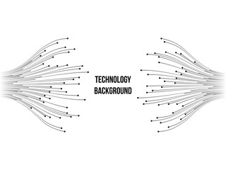 Vector abstract background in technology, digital, ai, science concept with space for text isolated on white background.