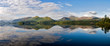 Derwent Reflections with view of the Cumbrian mountains in the Lake District, Cumbria, England