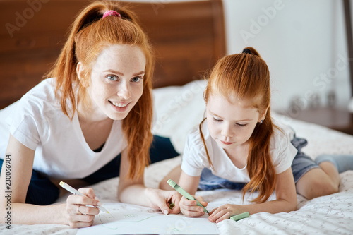 Family Children And Happy People Concept Close Up View Of