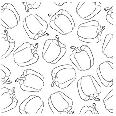  vector illustration pattern sweet pepper