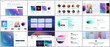© xenia_design - Vector templates for website design, minimal presentations, portfolio with colorful abstract gradient blurs and geometric backgrounds. UI, UX, GUI. Design of header, dashboard, features page, blog etc
