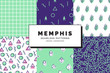 © DDOK - Memphis seamless patterns set