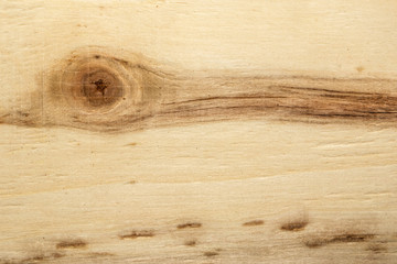 surface of a wooden board with dark knots and lines, birch texture, close up abstract background