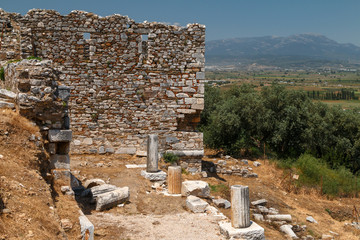 Ruins of the ancient Greek city Metropolis, Turkey