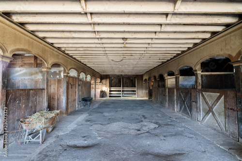 Fotografie, Obraz Inside an historic Victorian Horse Barn at Wilder Ranch